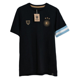 Bawełniana koszulka piłkarska Argentina Sol GOAT Leo Captain Black