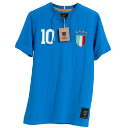 Bawełniana koszulka piłkarska Retro Italy Gli Azzurri